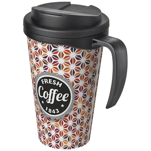 Mug isolant publicitaire 350ml Americano® Noir / Noir